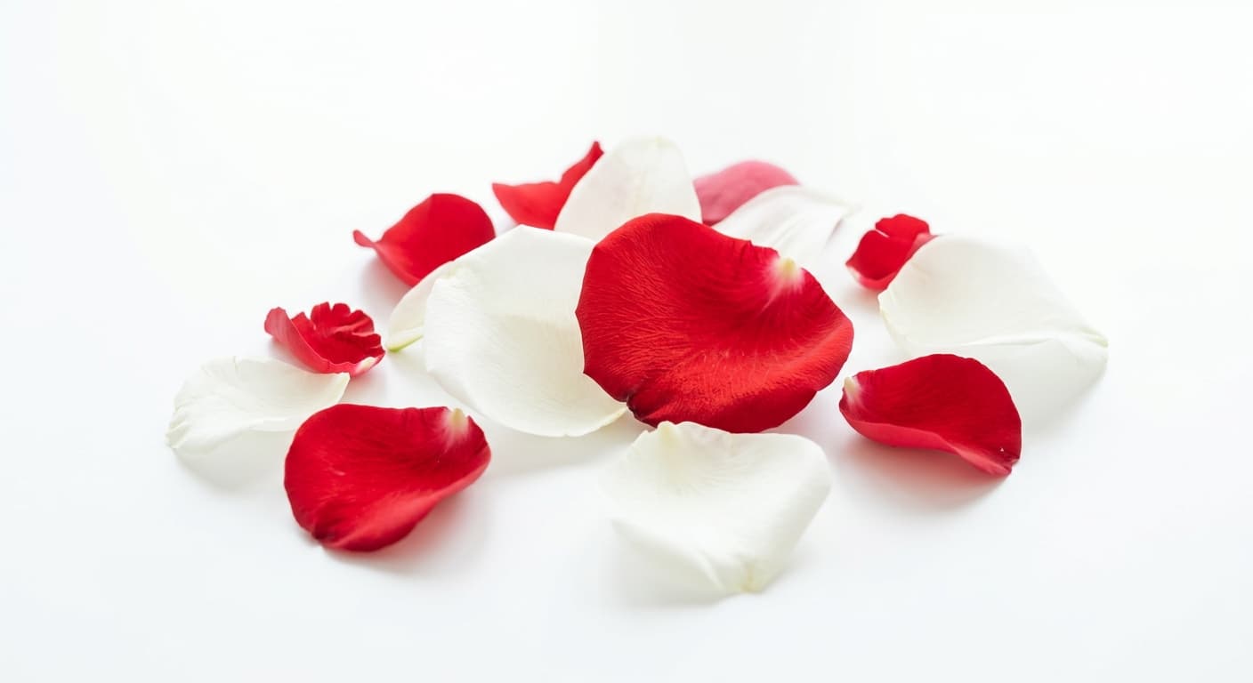 White Red Petals